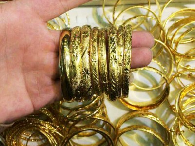 越南沙金细环手镯图2